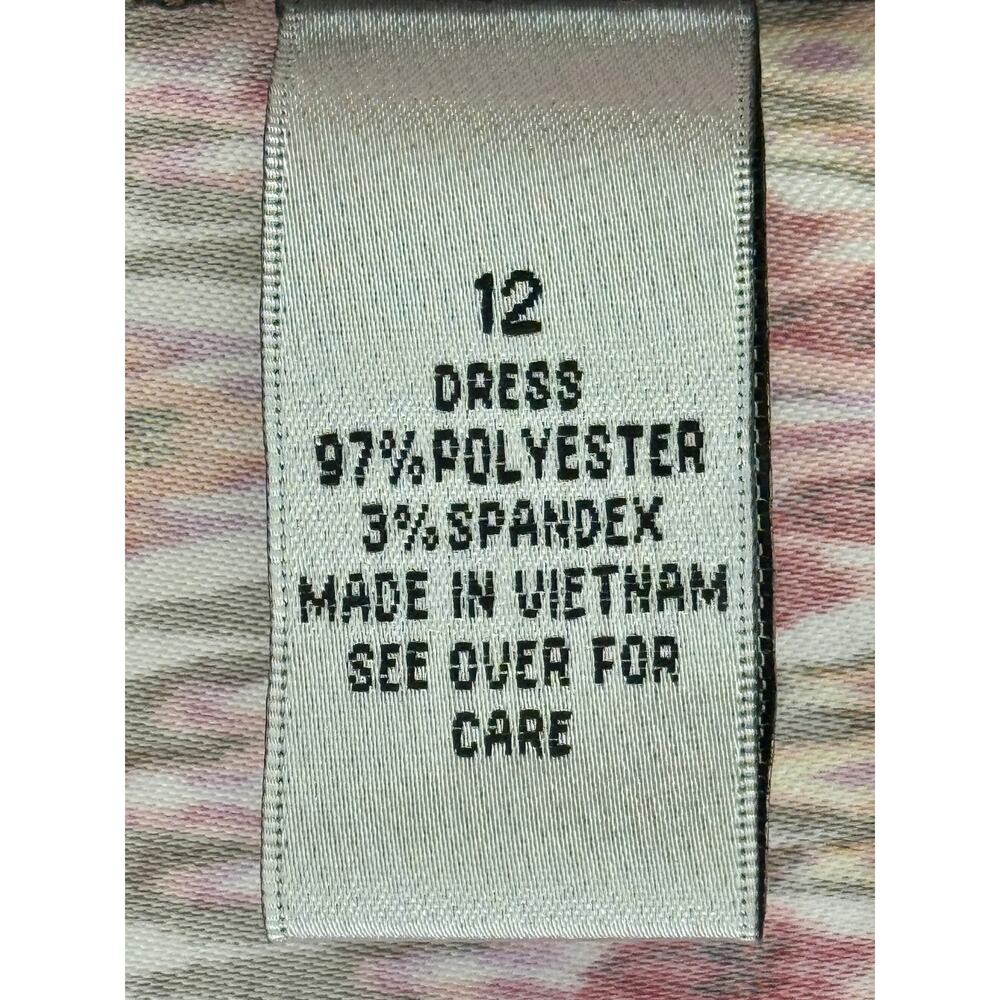 ALYX Limited Vibrant Chevron Pattern Sleeveless Dress size 12 - Picture 4 of 4